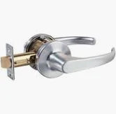 LOCKWOOD 931 LEVER PASSAGE LOCKSET - SATIN CHROME