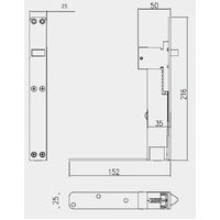 DORMA KABA AF667SSS FLUSH BOLT FIRE RATED