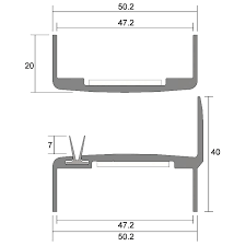 Kilargo FDMS-TP meeting stile seal set - 47MM