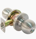 DORMAKABA - K80 KNOB STOREROOM LOCKSET - SATIN STAINLESS STEEL